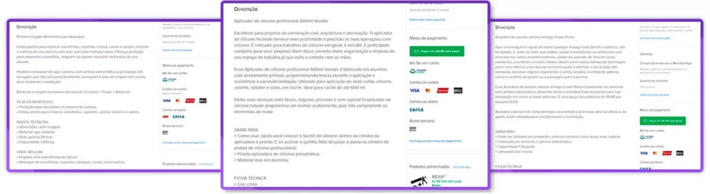 criar boas descrições para vender mais no mercado livre